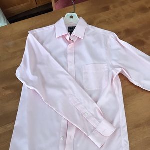 Joseph A. Bank travelers collection pink shirt